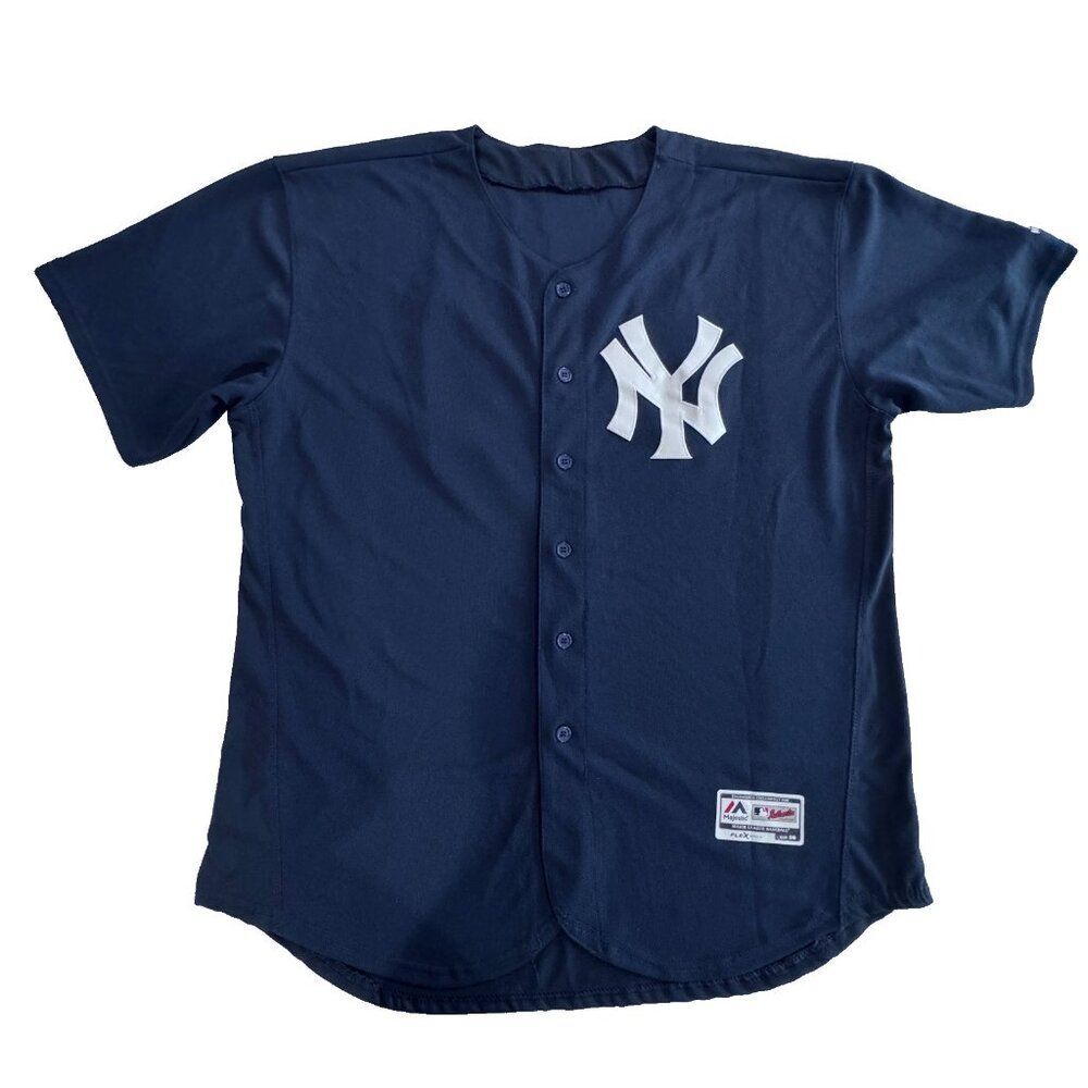 Majestic NY Yankees Aaron Judge #99 Stitched Jersey Mens 56 3XL Blue